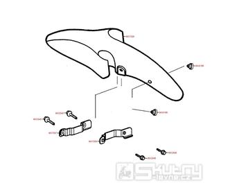 F05 Přední blatník - Kymco PULSAR 125 [RJ25CB]