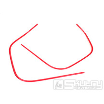 Ochranné lišty kapotáže červené Moto Nostra pro Vespa GT, GTL, GTS 125-300, GTV (-2018)