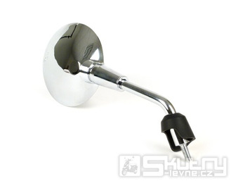 Zrcátko Moto Nostra Shorty pravé pro Vespa GTS 125–300 HPE, Primavera, Sprint – chromované