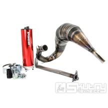 Výfuk VOCA Cross Rookie 50/70ccm s červenou koncovkou pro Rieju MRT50