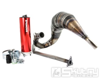 Výfuk VOCA Cross Rookie 50/70ccm s červenou koncovkou pro Rieju MRT50