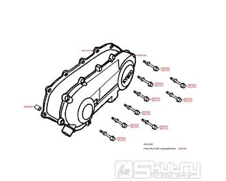 E05 Kryt variátoru - Kymco Super 9 LC 50