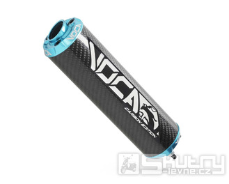 Koncovka výfuku Voca Carbon - světle modrá