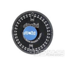 Úhloměr Polini hliníkový Ø 220 mm včetně adaptéru