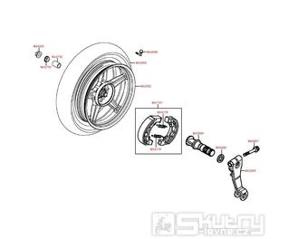F08 Zadní kolo s brzdou - Kymco People S 125