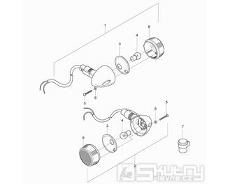 24 Zadní blinkry - Hyosung GV 125M Aquila E3