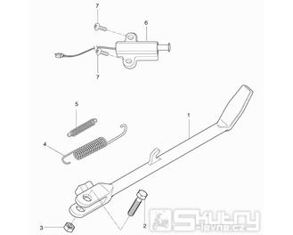 31 Boční stojan a spínač bočního stojanu - Hyosung GT 650 R TTC