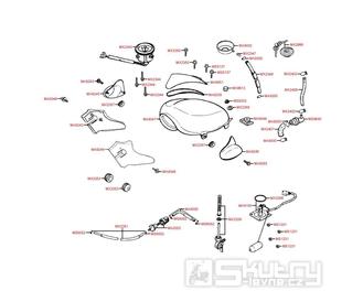 F11 Nádrž a palivový kohout - Kymco Zing 125 II