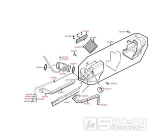 F13 Vzduchový filtr - Kymco Xciting 500i R ABS