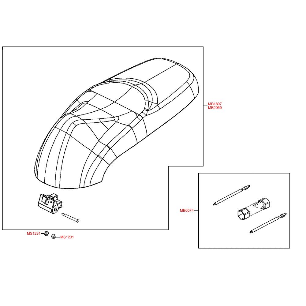 F09 Sedačka a nářadí - Kymco Like 200i