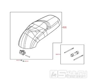 F09 Sedačka a nářadí - Kymco Like 200i