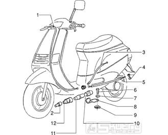 T34 Plynové lanko - Gilera Easy Moving 50ccm 2T AC (SSP2T0001001...)