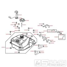 F10 Palivová nádrž / palivový kohout - Kymco MXU 300 R
