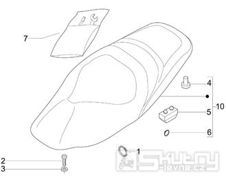 2.39 Sedadlo - Gilera Nexus 250 4T LC 2006 UK (ZAPM35300)