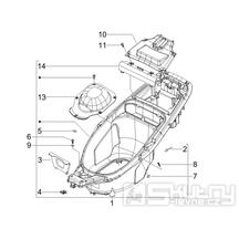 2.34 Podsedlový prostor pro přilbu - Gilera Runner 50 PureJet SC 2005 UK (ZAPC46200)