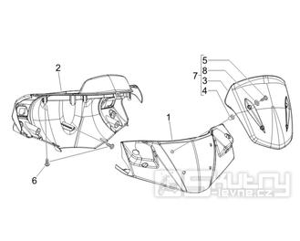 3.01 Kryt řidítek - Gilera Runner 125 VX 4T Race 2005 (ZAPM46100)