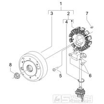 1.21 Magneto dobíjení - Gilera Runner 50 SP 2010-2012 (ZAPC46100, ZAPC46300, ZAPC4610001)