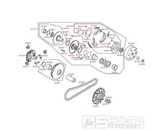 E05 Variátor kompletní - Kymco Maxxer 250