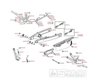 F17 Zadní kyvné rameno - Kymco Quannon 125