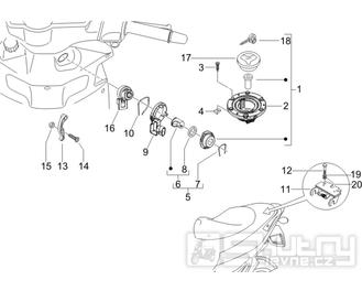 2.46 Zámky - Gilera Runner 200 VXR 4T LC 2005-2006 (ZAPM46200)