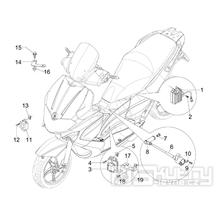 6.06 Regulátor napětí, zapalovací cívka a kabel - Gilera Runner 125 ST 4T LC 2008-2012 (ZAPM46301)