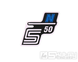 Nápis S50 N samolepicí fólie modrá pro Simson S50