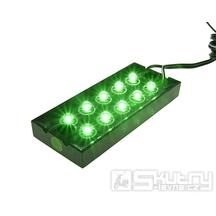 Venkovní osvětlení s 10 LED diody - zelené světlo