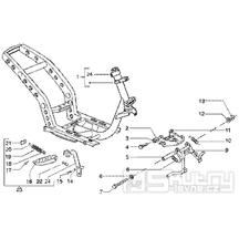 T20 Rám, hlavní stojan - Gilera Runner 50 Poggiali do roku 2005 (ZAPC36200...)