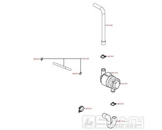 F26 Sekundární vzduchový systém - Kymco MXU 300 Wide