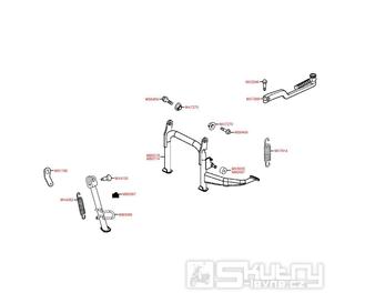 F15 Hlavní stojan / boční stojan / nakopávací páka - Kymco Agility 125 City