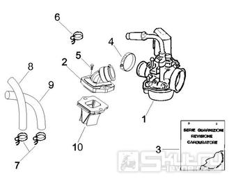 1.39 Karburátor - Gilera Runner 50 SP 2005 UK (ZAPC461000)