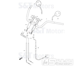 FIG42 Brzdové hadice - Hyosung GT 250i NE