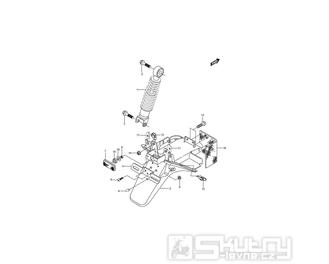 36 Zadní tlumič / Zadní blatník - Hyosung EZ 100 M / Super Cab 100