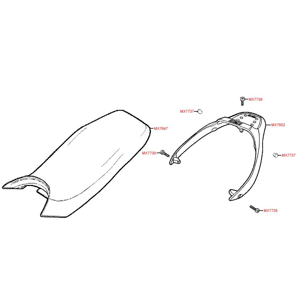 F11 Sadačka / nosič kufru - Kymco CK 125
