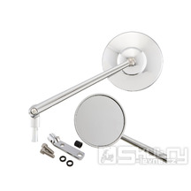 Zrcátko SIP Series Pordoi kulaté Ø100mm na řídítka pro Vespa Classic