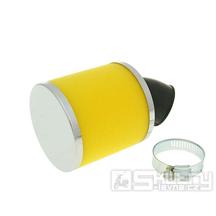 Vzduchový filtr Big Foam 28/35mm - zahnutý, žlutý