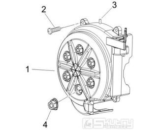 1.23 Kryt magneta dobíjení - Gilera Runner 50 PureJet 2005-2006 UK (ZAPC46200)