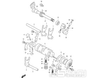 FIG16 Řazení - Hyosung GV 125M C Aquila