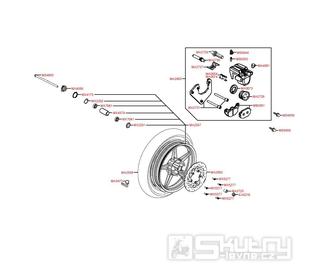 F07 Přední kolo s brzdou - Kymco People S 200i