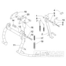 2.25 Hlavní stojan - Gilera Nexus 500 4T LC 2006-2008 (ZAPM35200)