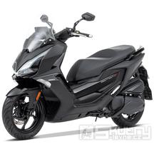Kymco Downtown GT 125i ABS Euro5+ - barva černá matná