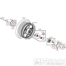 F10 Zadní kolo s brzdovým kotoučem - Kymco Quannon 125 Naked