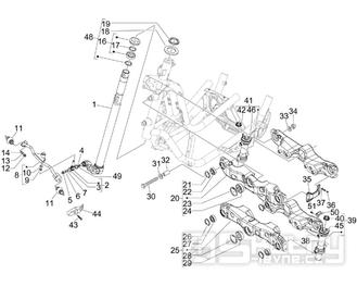 4.02 Tyč řízení - Gilera Fuoco 500ccm E3 2007-2013 (ZAPM61100...)