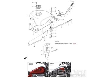 FIG31 Palivová nádrž - Hyosung GV 125M C Aquila