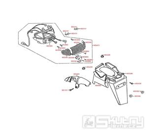 F18 Zadní světlo / Zadní blatník - Kymco Heroism 125/150