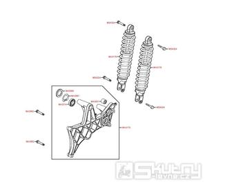 F16 Zadní tlumiče - Kymco Xciting 500