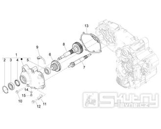 1.25 Převodovka - Gilera Fuoco 500ccm 4T-4V ie E3 LT od 2013 (ZAPM83100...)