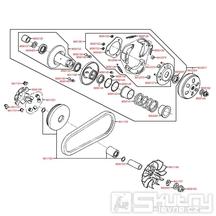 E06 Variátor kompletní - Kymco Agility 125 City