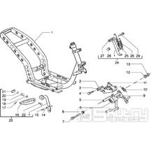 T20 Rám, hlavní stojan - Gilera Runner 50 do roku 1999 (ZAPC14000)