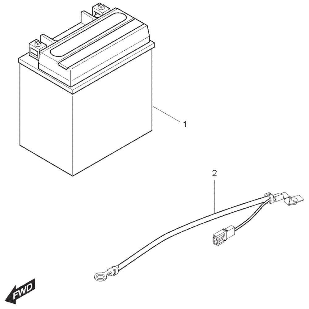 FIG19 Baterie - Hyosung GT 125 RF